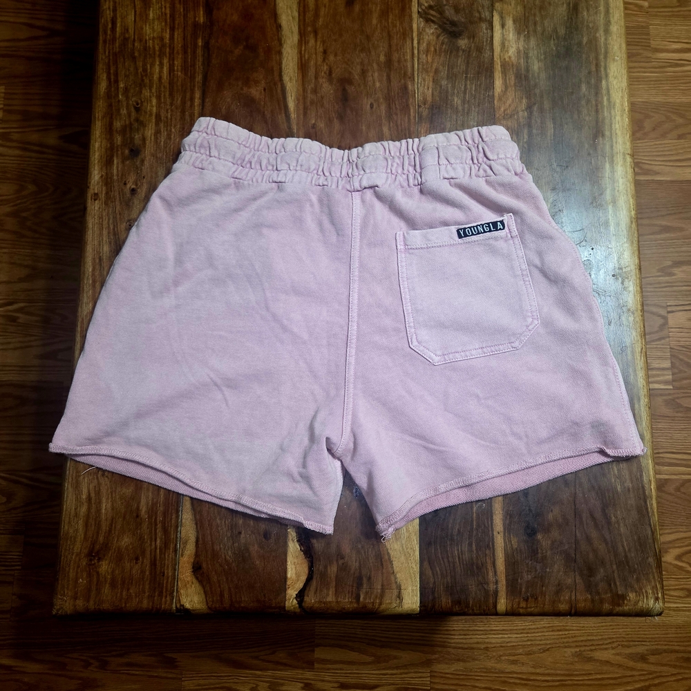 YoungLA Light Pink Athletic Drawstring Shorts - Picture 6 of 9